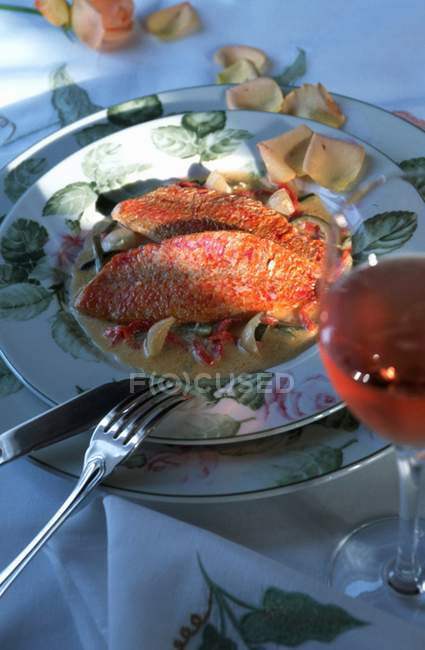 Marinated red mullet — Stock Photo