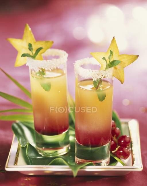 Cocktail da festa in bicchieri — Foto stock