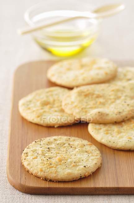 Parmesan and pepper shortbread — Stock Photo