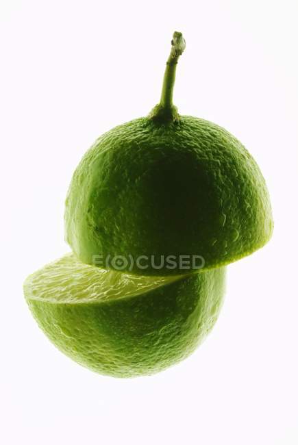 Fresh Halved lime — Stock Photo
