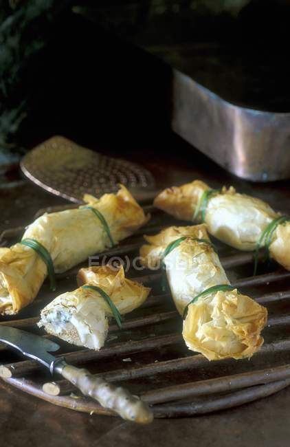 Mini pastry rolls — Stock Photo