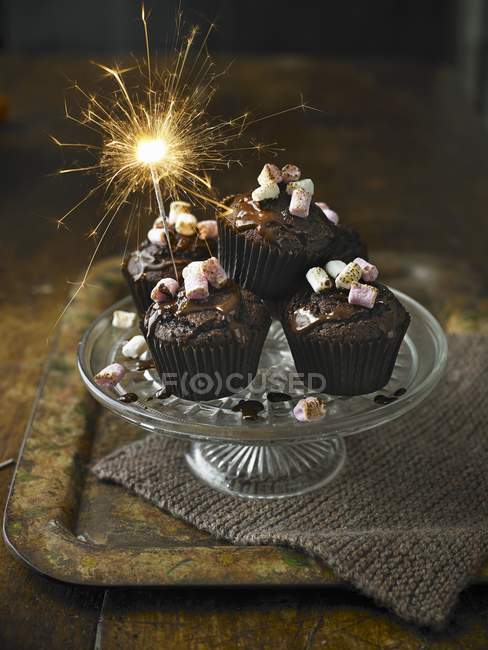 Cupcake al cioccolato al peperoncino — Foto stock