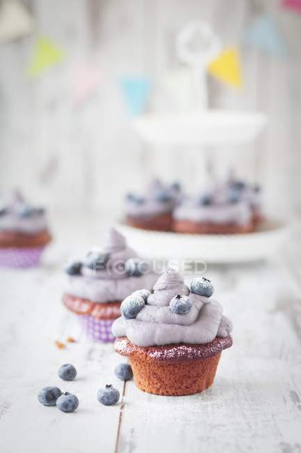Red velvet cupcakes — Stock Photo