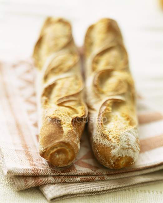 Fresh baked Country baguettes — Stock Photo