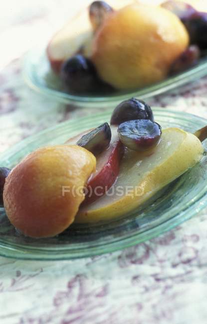 Sobremesa de fruta de proveniência — Fotografia de Stock