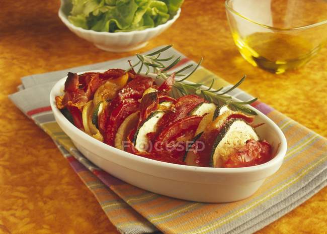 Vegetable baked Tian — Stock Photo