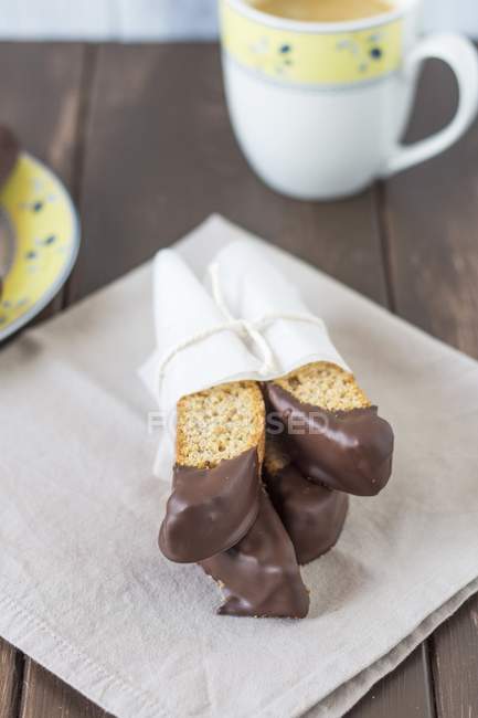 Banana bread biscotti — Stock Photo