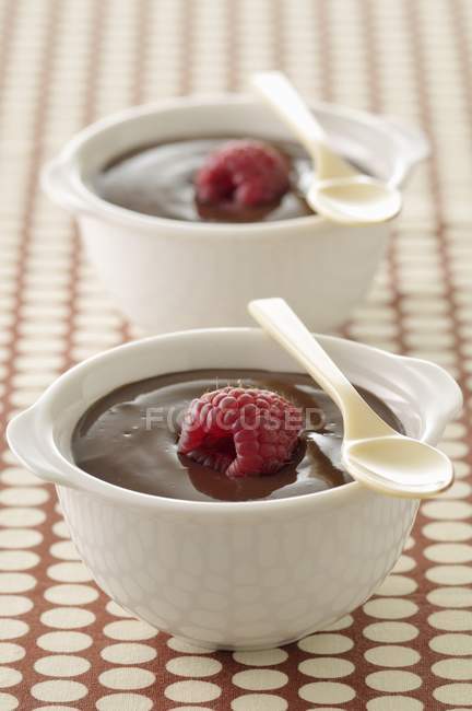 Dessert alla crema al cioccolato — Foto stock