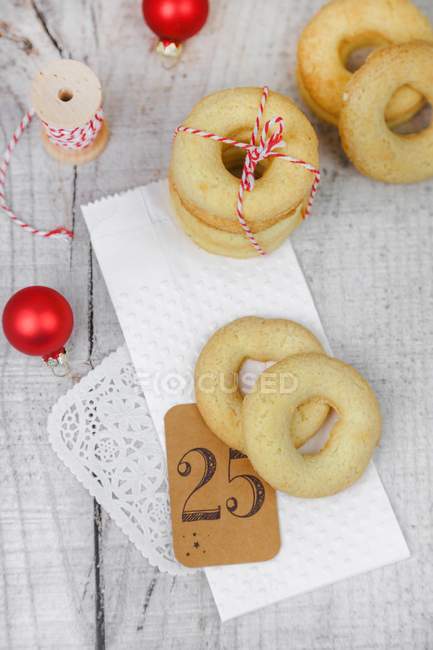 Butter cookies frollini — Stock Photo