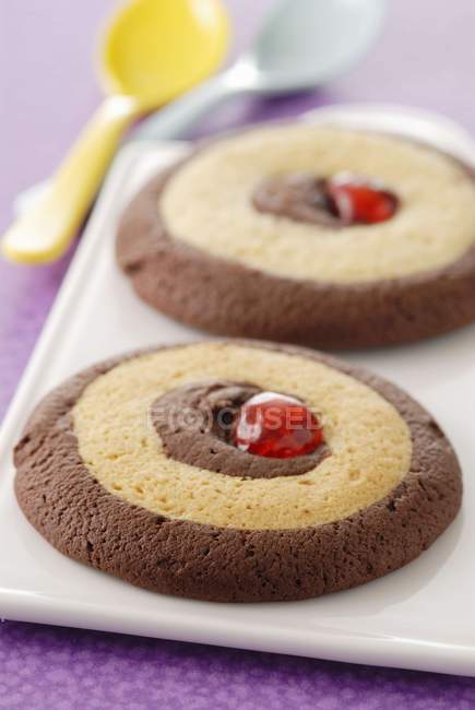 Bolachas de biscoito de chocolate — Fotografia de Stock