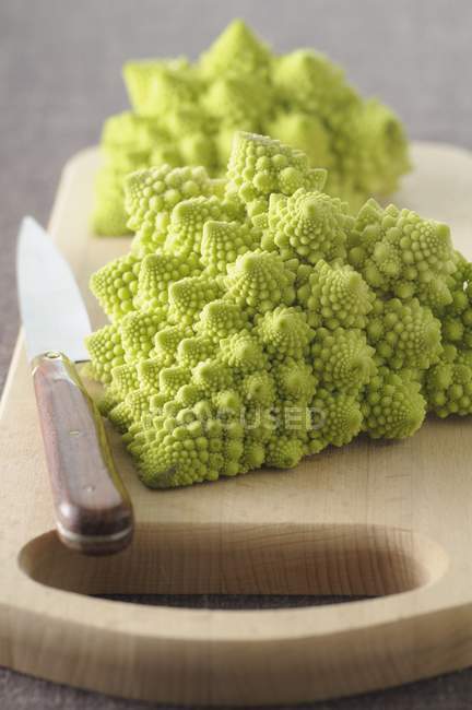 Halved Romanesco cabbage — Stock Photo