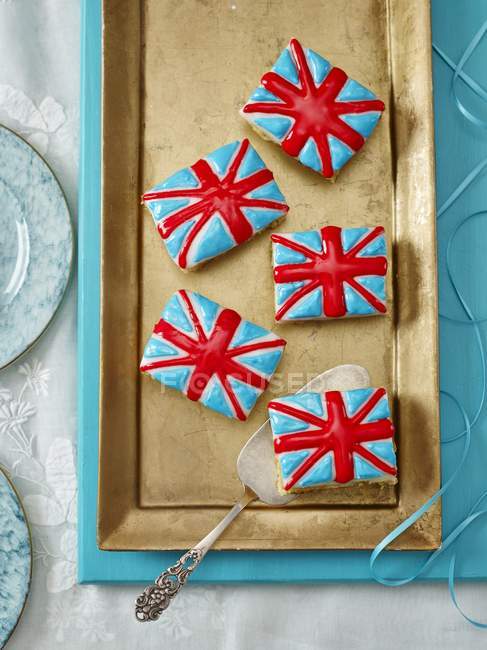 Gâteaux Union Jack — Photo de stock