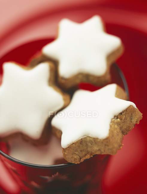 Biscotti a forma di stella — Foto stock