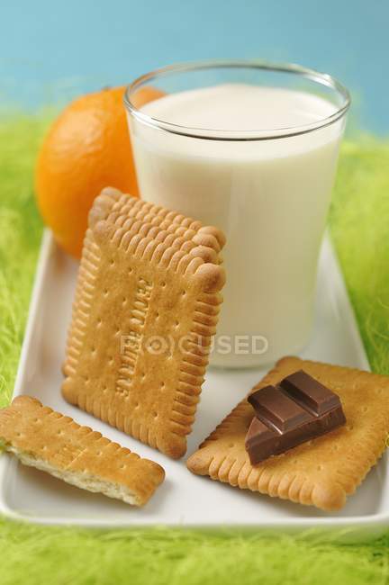 Rich tea biscuits — Stock Photo