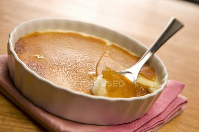 Sobremesa creme brulee — Fotografia de Stock