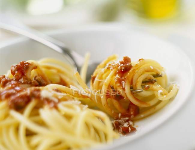 Spaghetti Bolognaise pâtes — Photo de stock