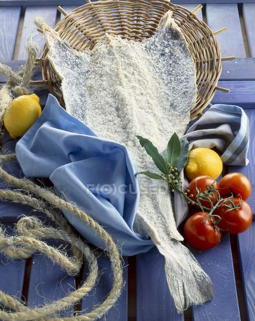 Dried salted cod — Stock Photo