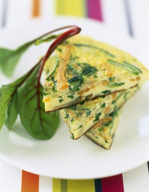 Catalan vegetable omelette — Stock Photo