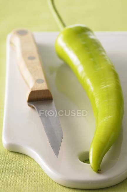 Pimienta verde fresca - foto de stock