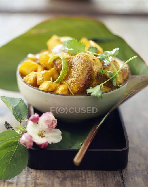 Свинина коломбо с манго — стоковое фото