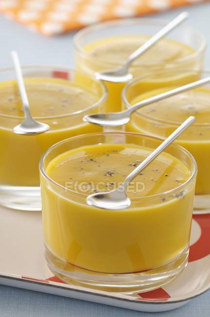 Crema de sopa de calabaza - foto de stock