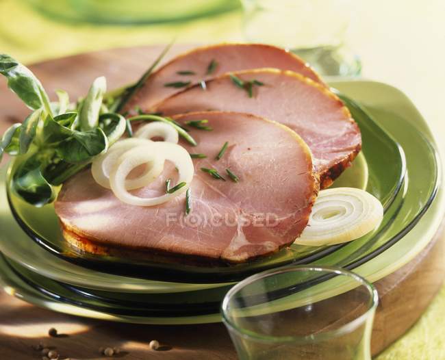 Sliced Roasted pork — Stock Photo