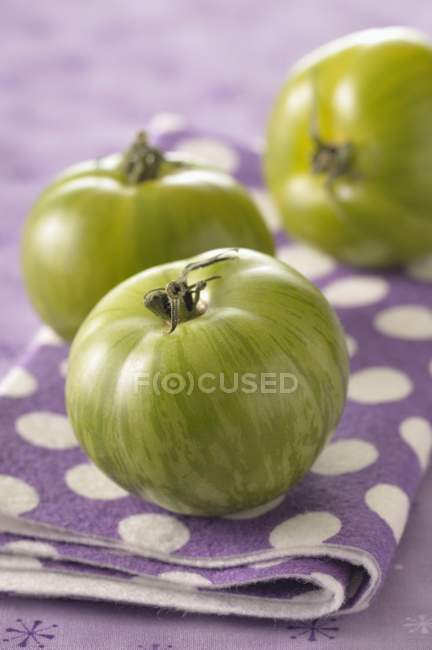 Tomates verdes frescos — Fotografia de Stock