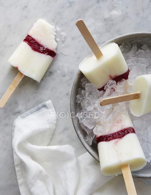 Crème glacée maison bars — Photo de stock