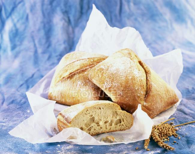 Rustic bread rolls — Stock Photo