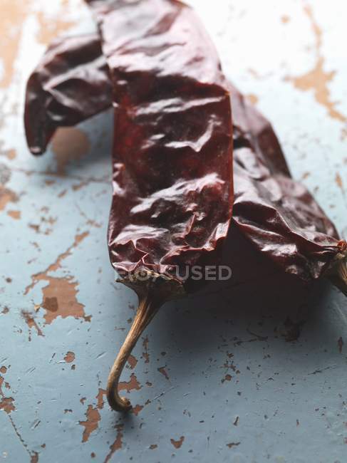 Dried New Mexico peppers — Stock Photo