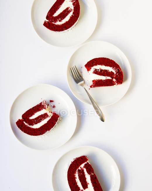 Gâteau en velours rouge — Photo de stock