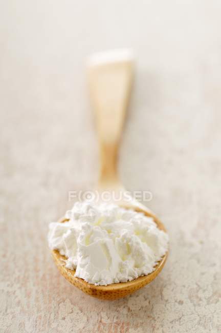 Spoonful of Mazena on table — Stock Photo