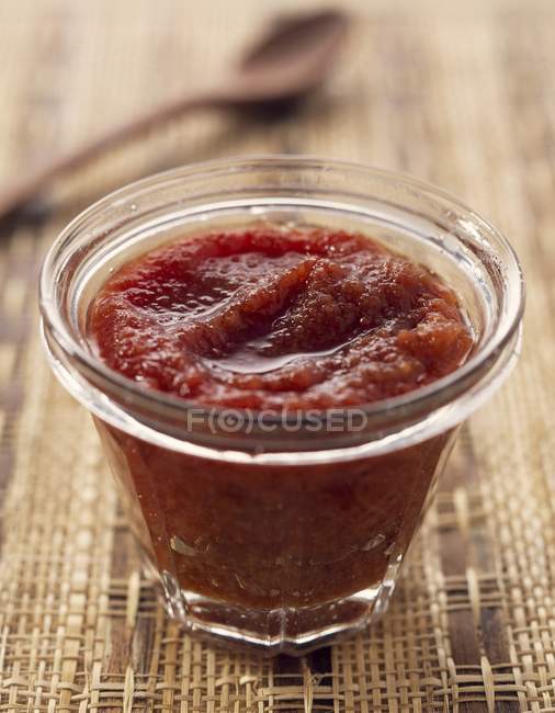 Quince jam in glass — Stock Photo