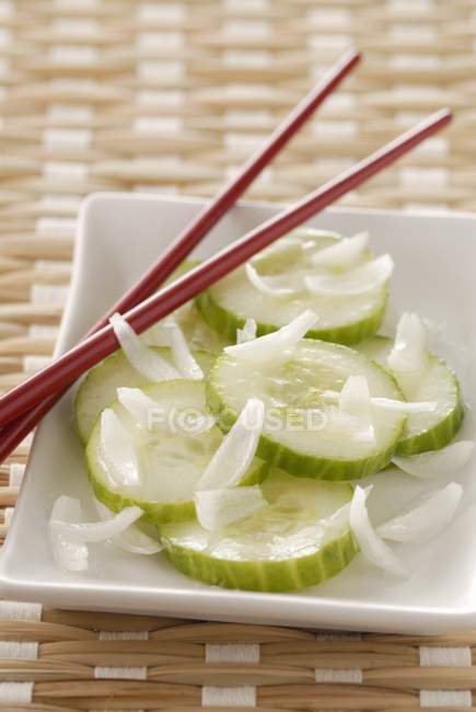 Thai cucumber salad — Stock Photo