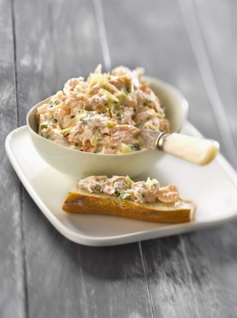 Salmon and ginger spread — Stock Photo