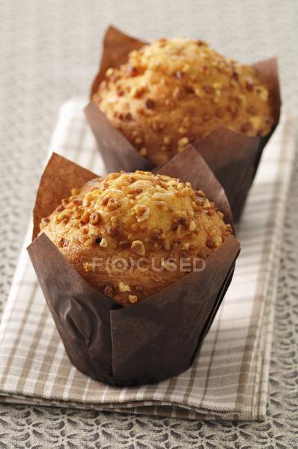 Two baked Muffins — Stock Photo