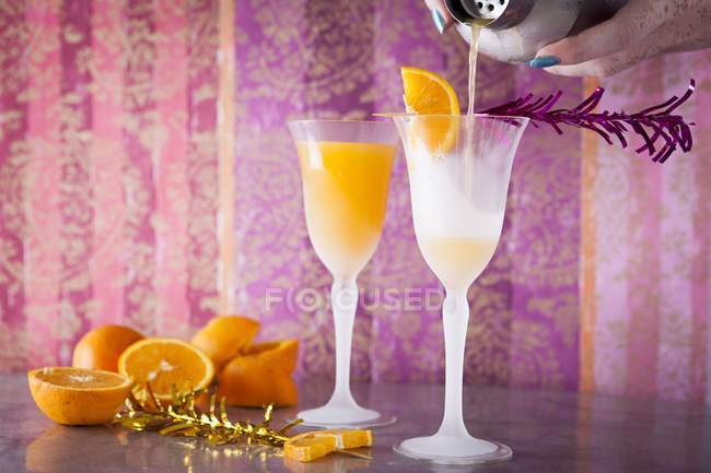 Apricot sour cocktails — Stock Photo