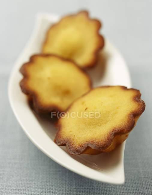 Baked Flower-shaped madeleines — Stock Photo