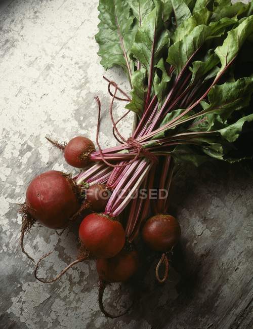 Fresh picked Beetroot with stalks — Stock Photo