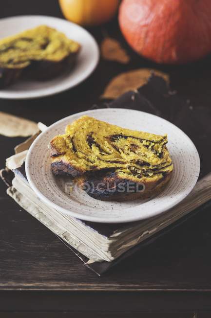 Gâteau babka citrouille — Photo de stock