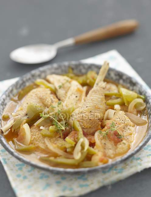 Stew Provenal-style chicken — Stock Photo