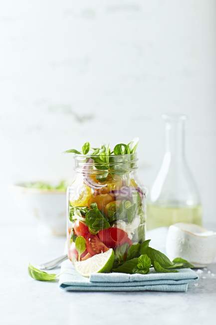 Cherry tomato salad — Stock Photo