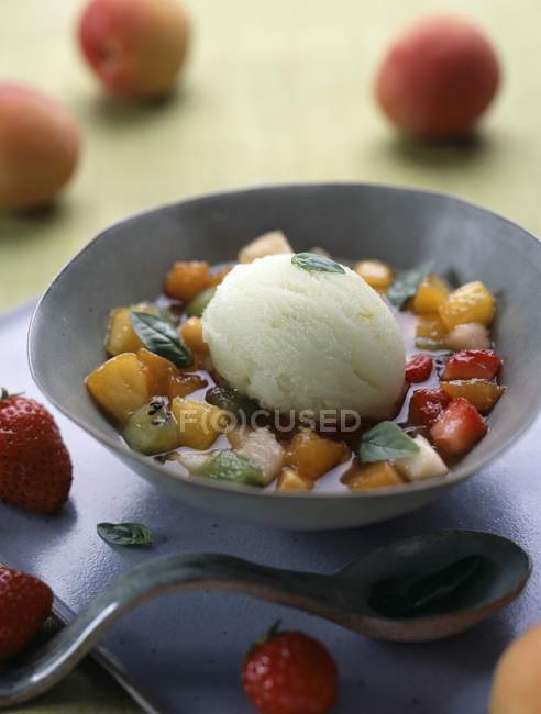 Fruta fresca Minestrone - foto de stock