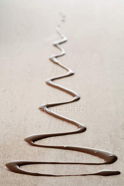 Zigzag chocolat fondu — Photo de stock