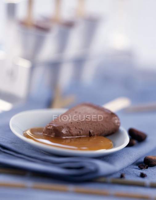 Chocolate barra de helado - foto de stock