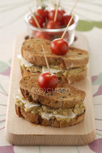 Sandwich grillé au fromage — Photo de stock