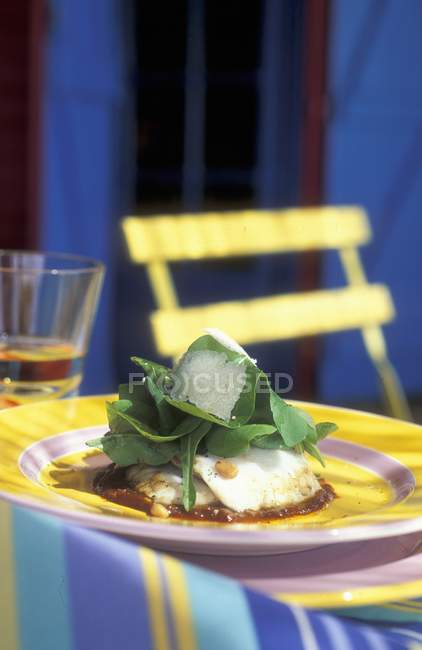 Salada de peixe monge — Fotografia de Stock