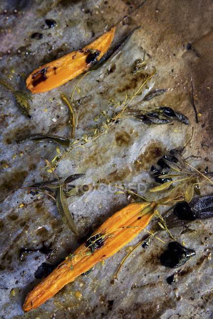 Cenouras assadas no forno — Fotografia de Stock