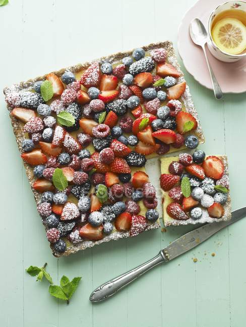 Mixed Berry Tart — Stock Photo