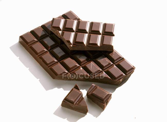 Barra de chocolate simples — Fotografia de Stock